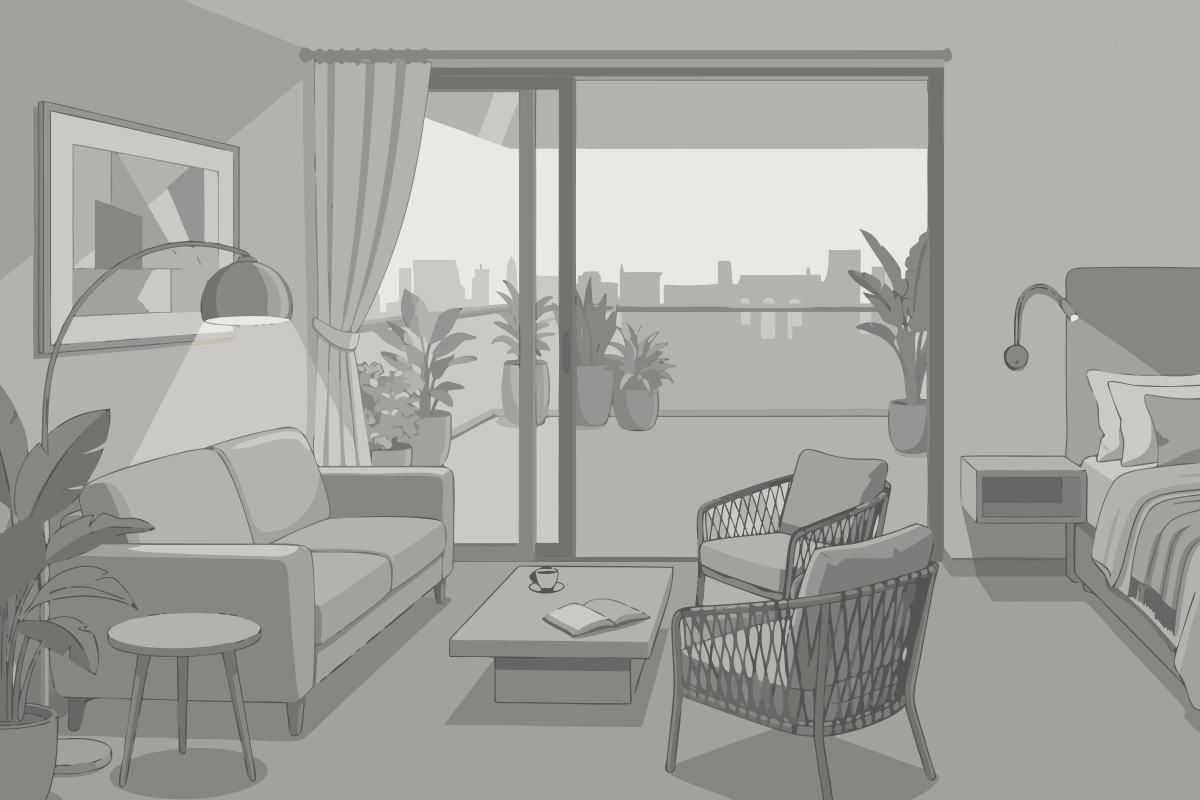 Family Room with Balcony